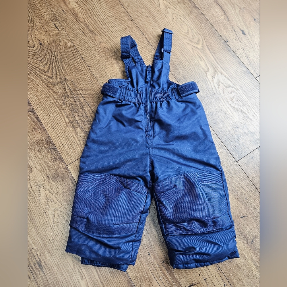 Cat & Jack Solid Snow Bib Navy Blue 12M